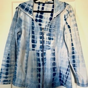 Boston Proper Tie-Dye Cotton Jacket, Size M